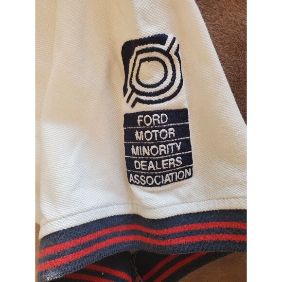 Tommy Hilfiger Polo Shirt Women XL QualityCare Auto Serv Hub City Ford UPCYCLED - Picture 7 of 8